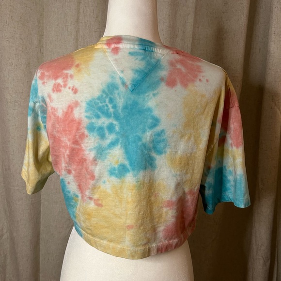 Tommy Jeans co-ord cotton oversized cropped collegiate logo t-shirt - Picture 7 of 10